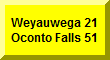 Click Here To Go To Oconto Falls Results