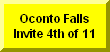 Click Here For Individual Results Of Oconto Falls Invite