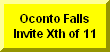 Click Here For Individual Results Of Oconto Falls Invite